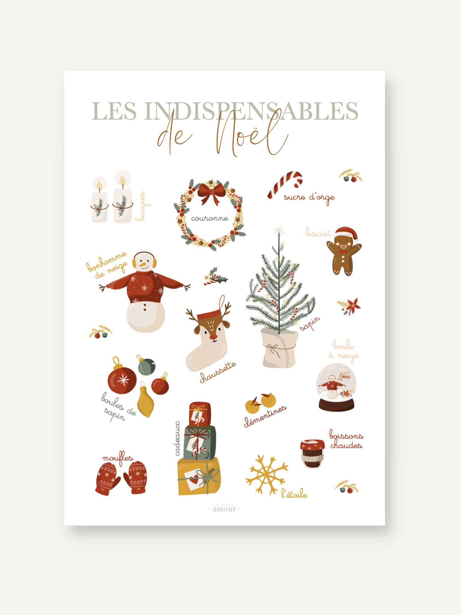 Carte de Noël enveloppe personnalisée – LES AVENTURIERS DU BISCUIT