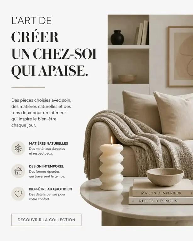 Idées cadeaux pour la maison : ambiance cocooning dans un salon moderne