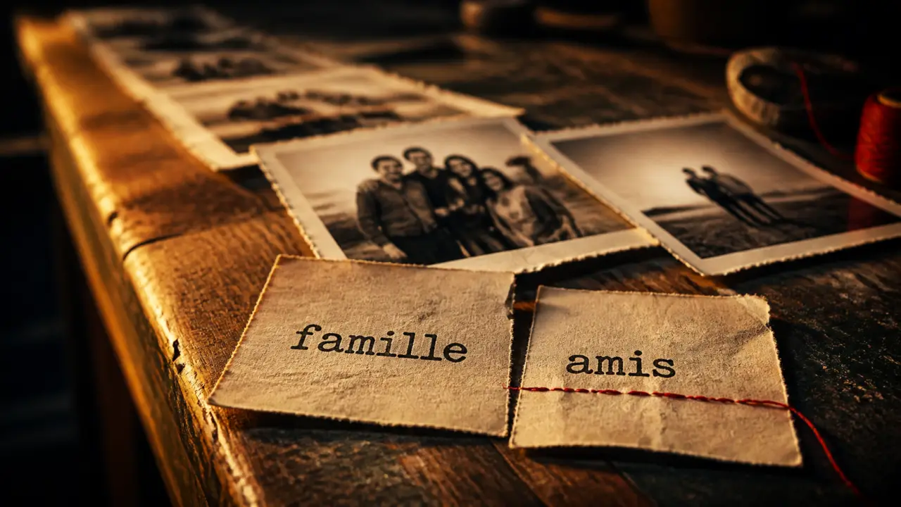 On choisit ses amis pas sa famille : famille et amis sur des cartes