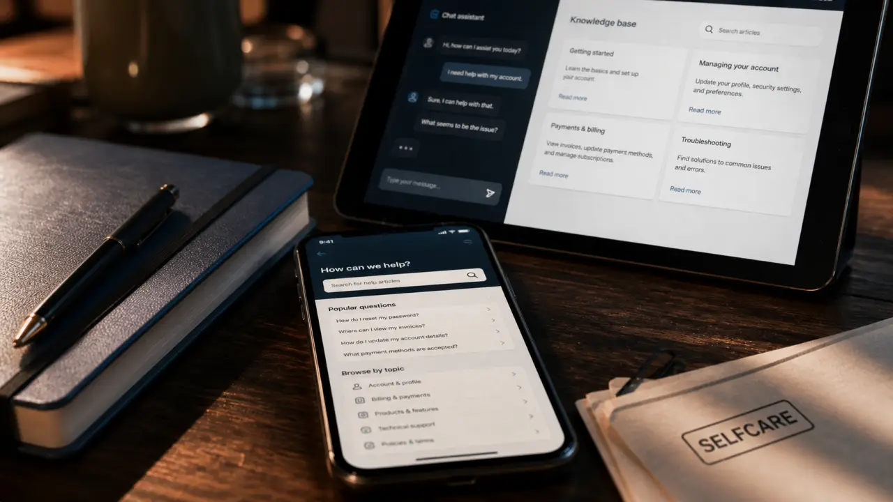 Selfcare : FAQ et chatbot pour réponses clients